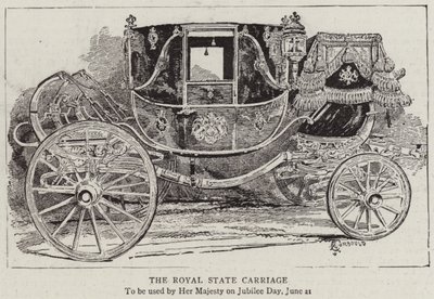 The Royal State Carriage by Alfred Chantrey Corbould